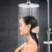 Rainfall Shower Head 3-Settings 8 Inch Large High Pressure Rain Shower Head ABS Polish Chrome Finish With Filter to Anti-clog Anti-leak