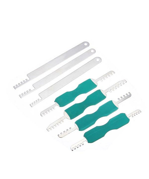 DANIU 7pcs Comb Pick Stainless Steel Lock Tool Locksmith Tool for House Lock Picks